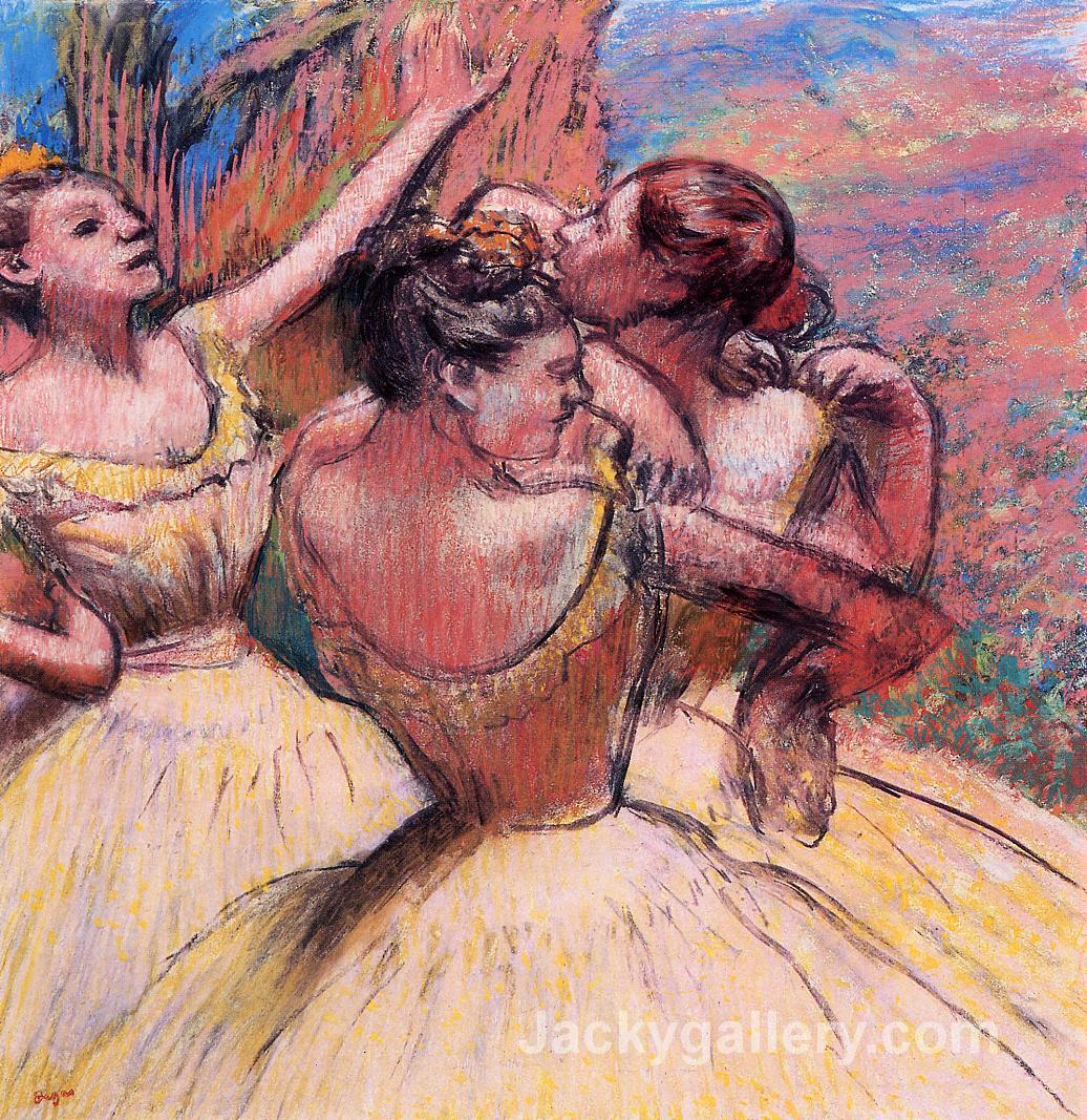 Three Dancers by Edgar Degas paintings reproduction